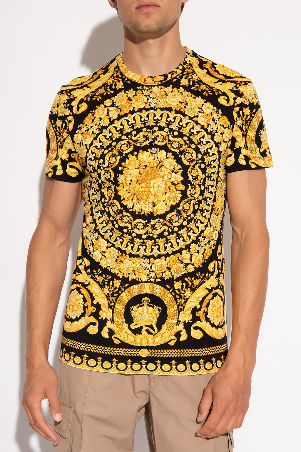 Versace Tshirt with Baroque pattern Men's Clothing Vitkac
